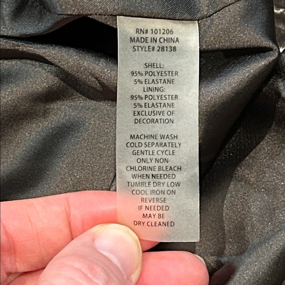 Soft Surroundings Velvet Moto Style Asymmetrical Zip Up Jacket XL Gray Taupe - Picture 8 of 16